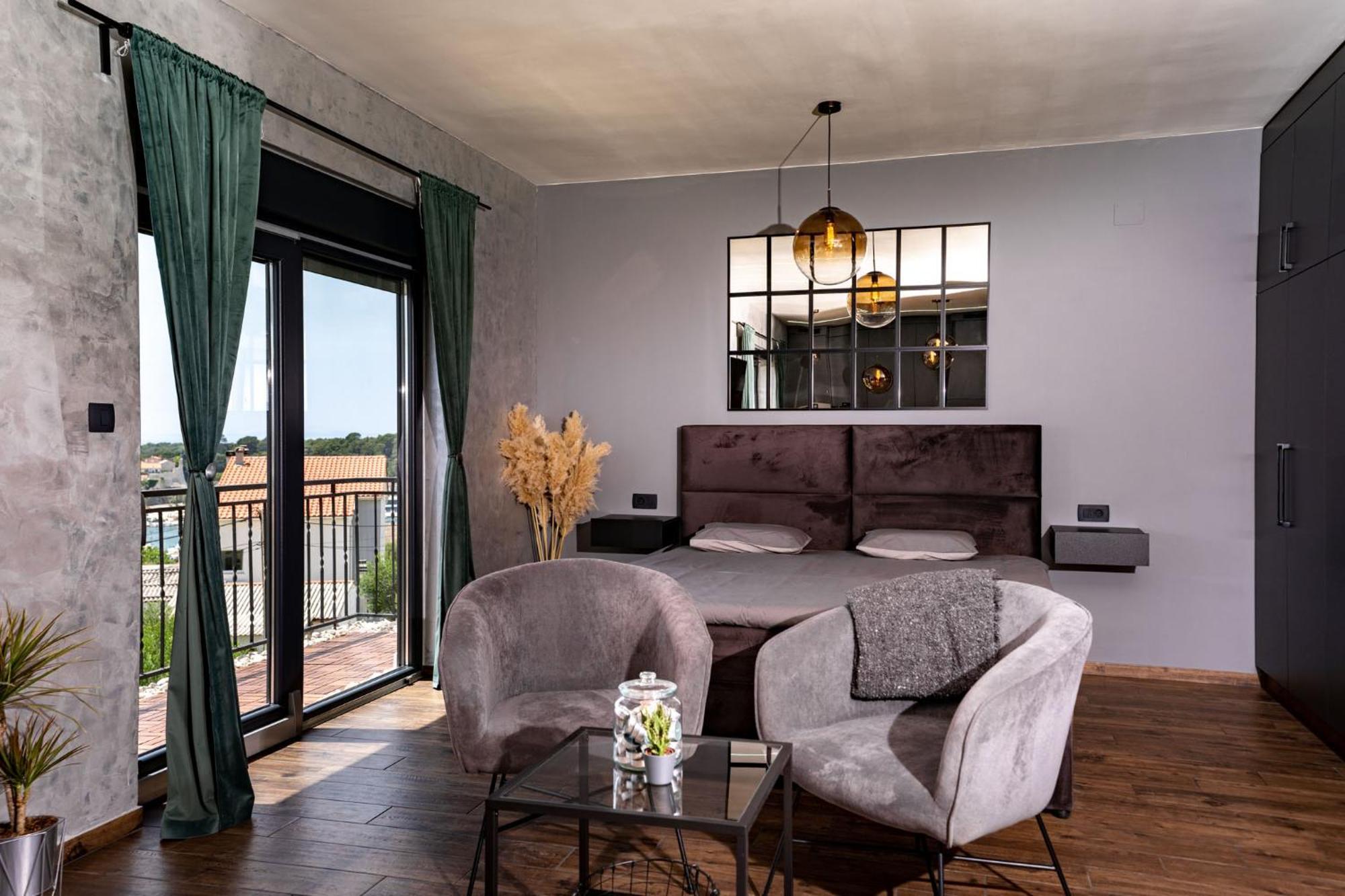 Modern Studio With A Beautiful View Rab Town Exteriör bild