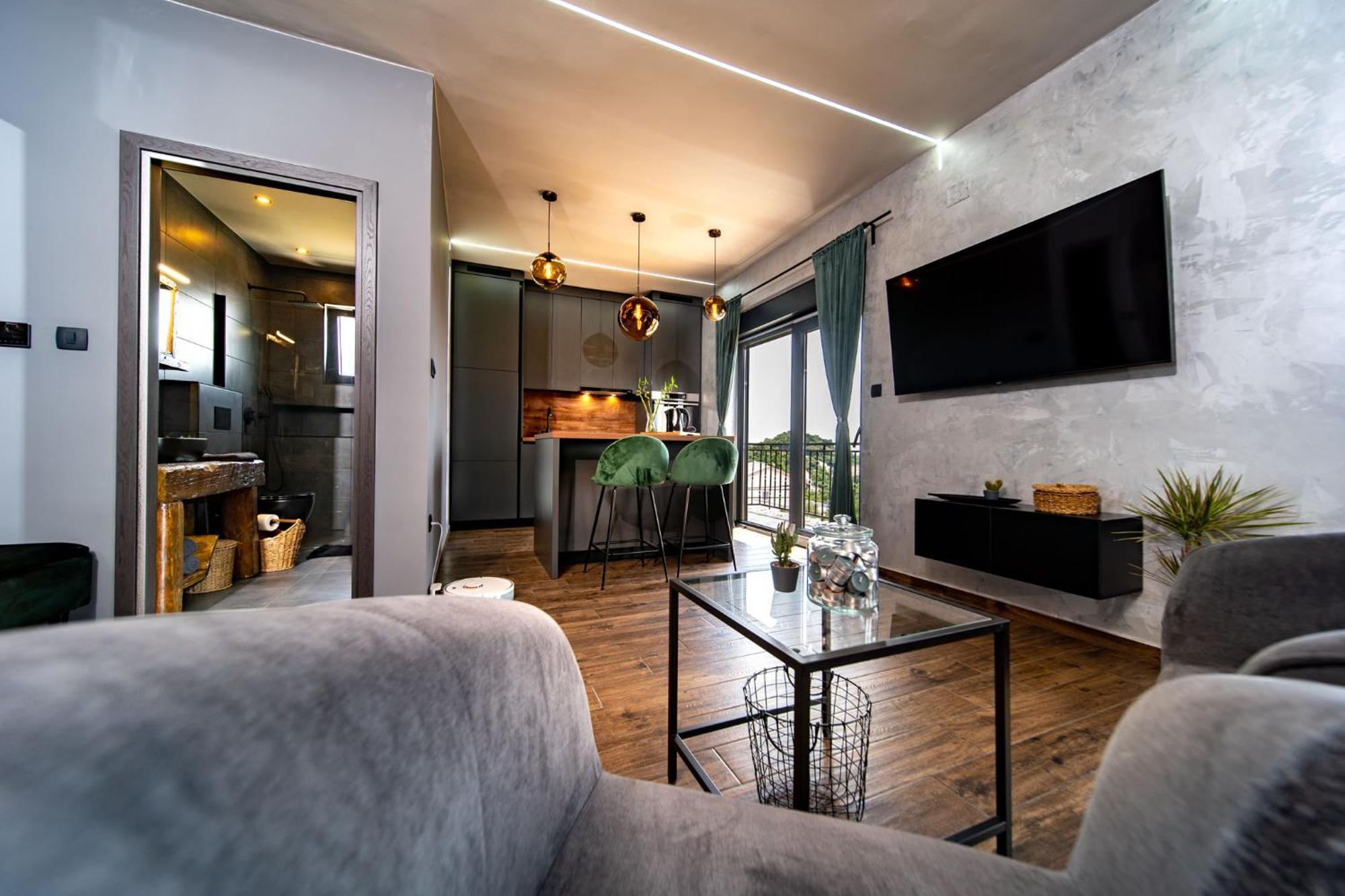 Modern Studio With A Beautiful View Rab Town Exteriör bild